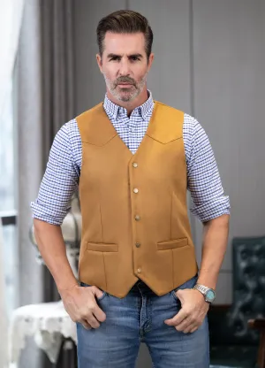 Men's Casual V Neck Waistcoat