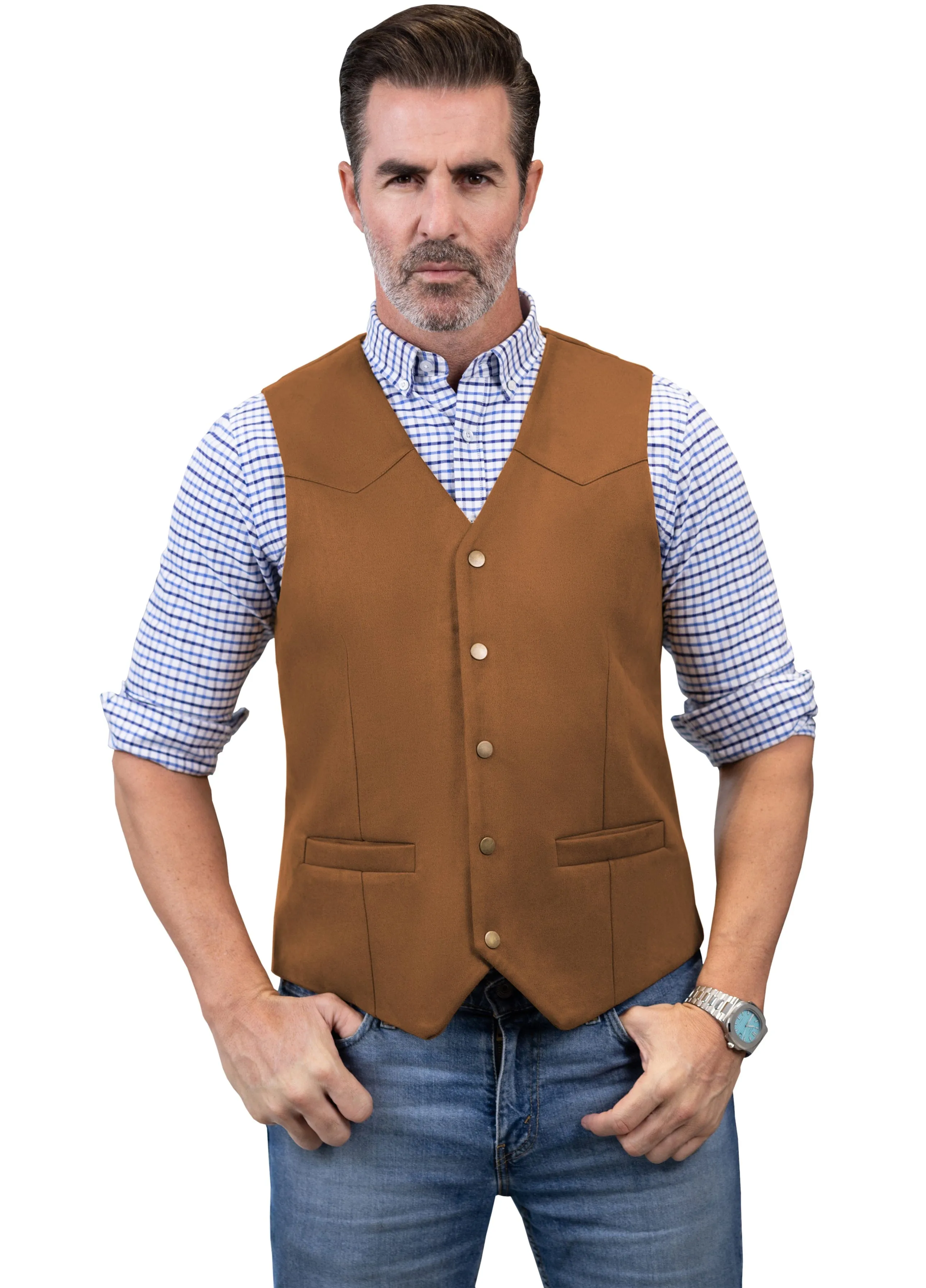 Men's Casual V Neck Waistcoat