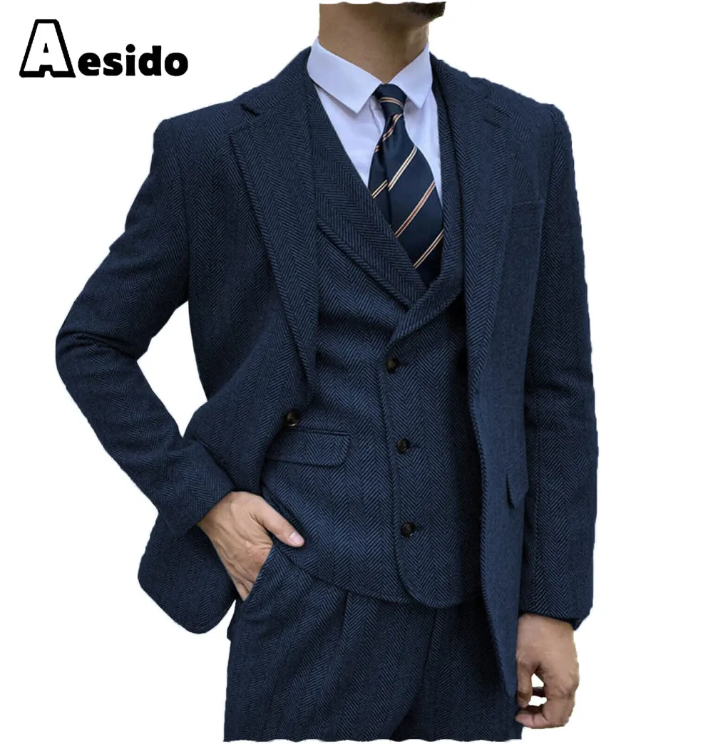 Men's Suit 3 Piece Notch Lapel Blazer（Blazer Vest Pants）