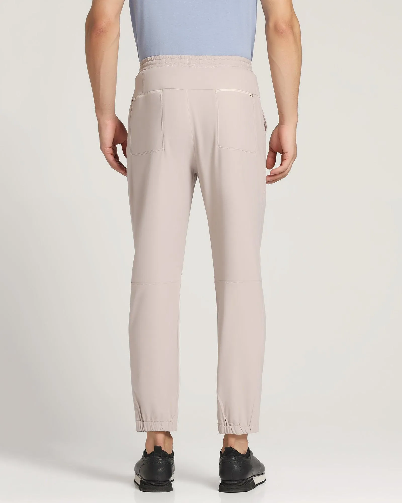 Nadal Casual Stone Beige Solid Khakis - Jin