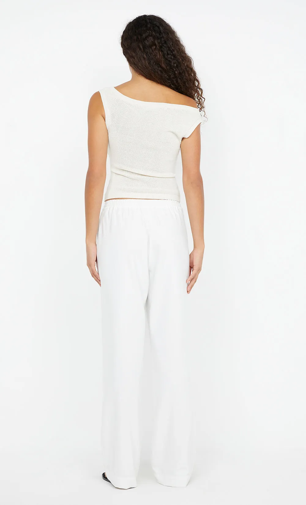 NINAH DRAWSTRING PANT - WHITE