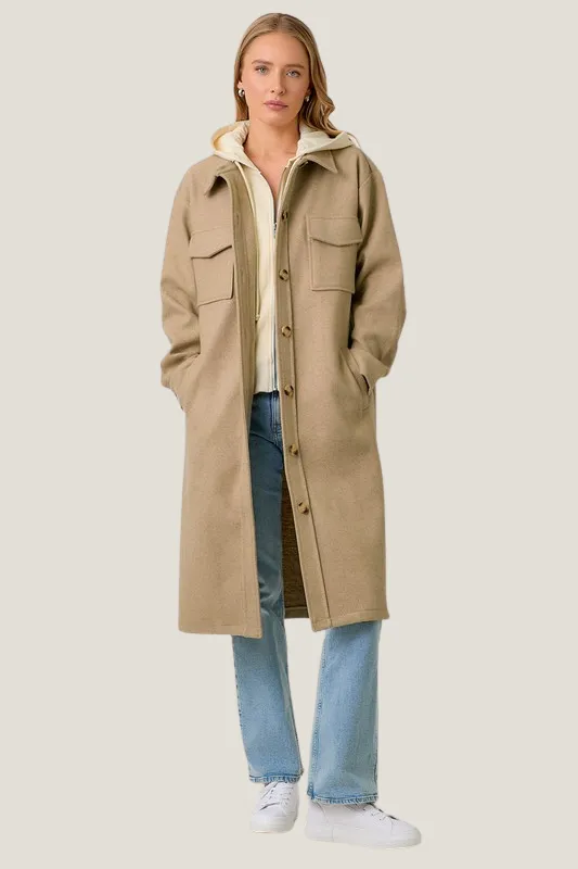 One And Done Layered Trench Jacket