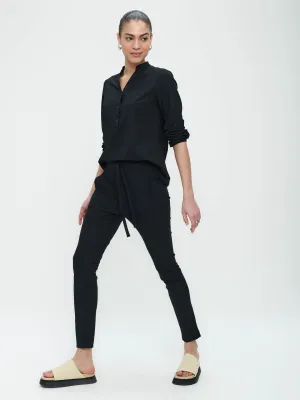 Pants Anna - Skinny fit Technical Jersey | Black