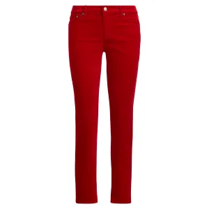 Ralph Lauren Premier Straight Corduroy Jean,  Cordial Red