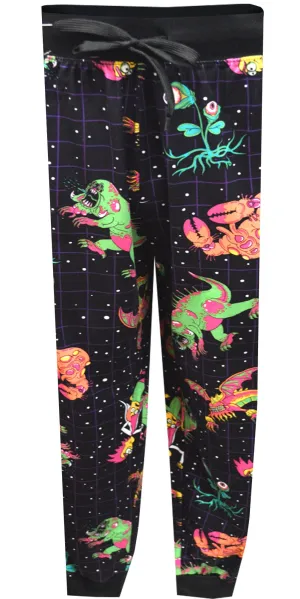 Rick and Morty Monsters Performance Fabric Jogger Lounge Pants