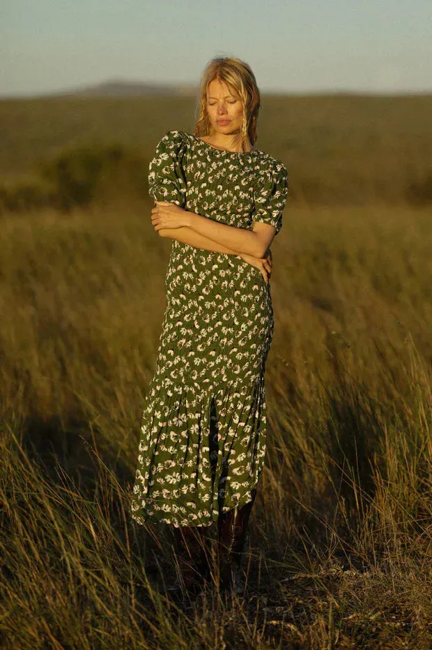 Rue Stiic Isabella Maxi Smock Dress in Garden Bloom - Final Sale