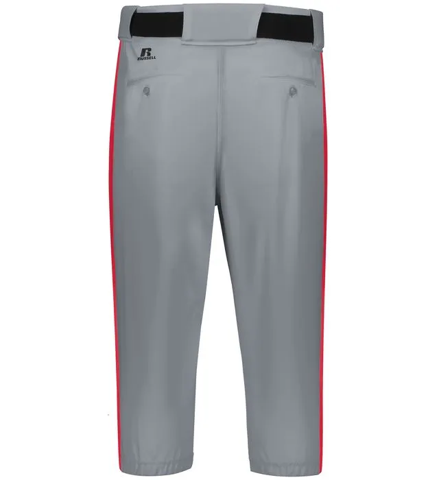 Russell Baseball Grey with True Red Diamond Series 2.0 Piped Adult Knicker Baseball Pants