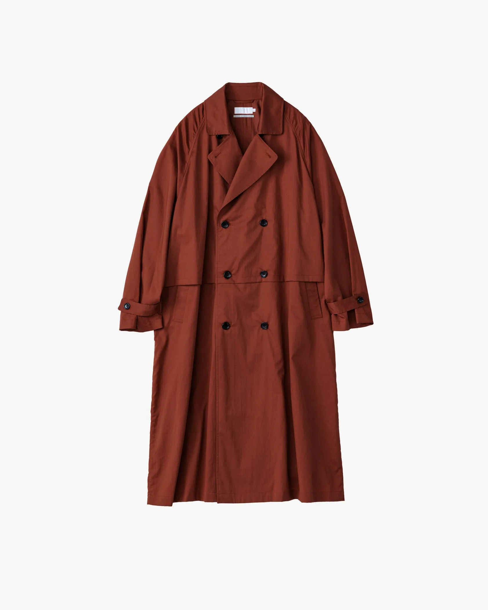 Silicon Poplin Cape Trench Coat