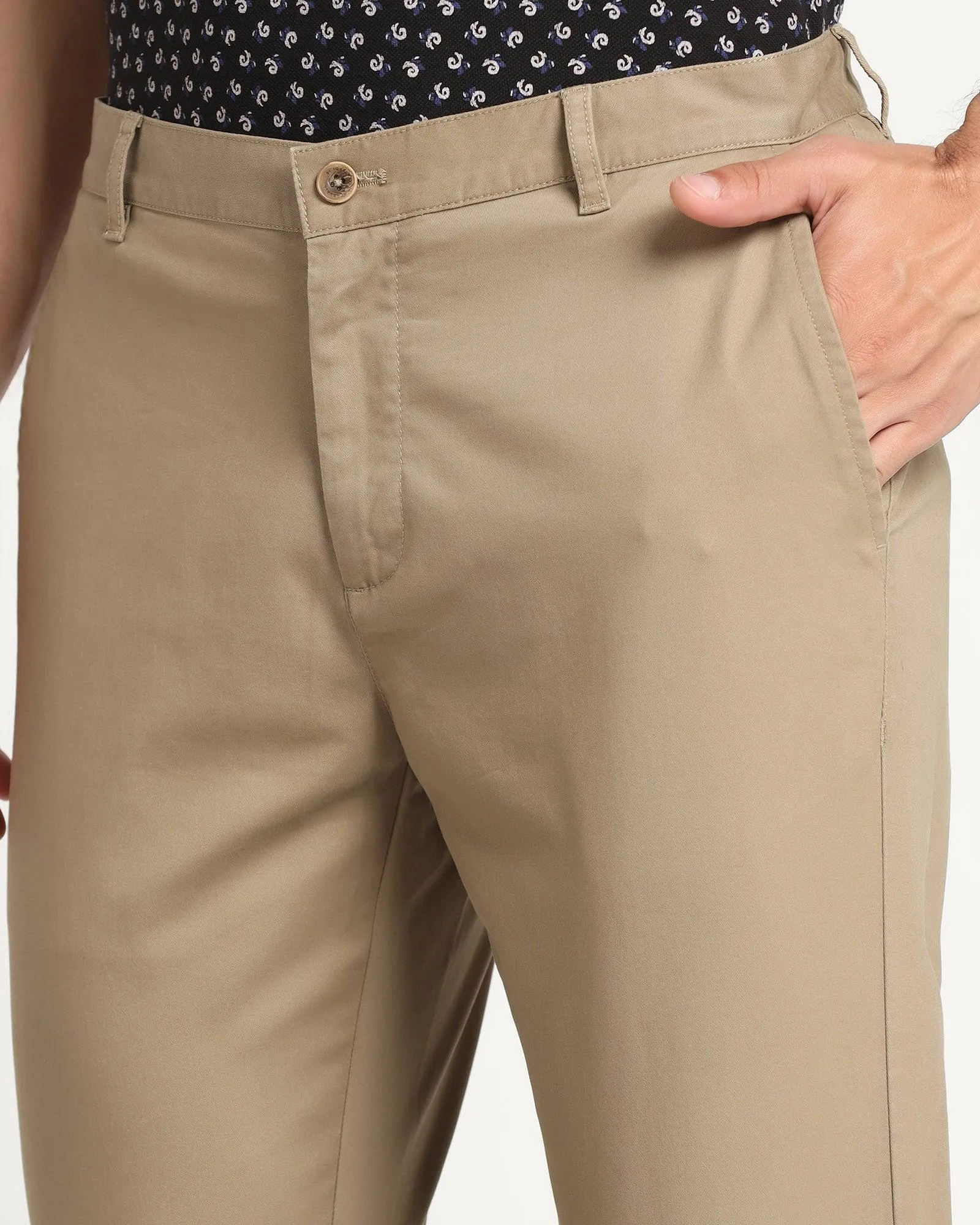 Slim Comfort B-95 Casual Khaki Solid Khakis - Lab