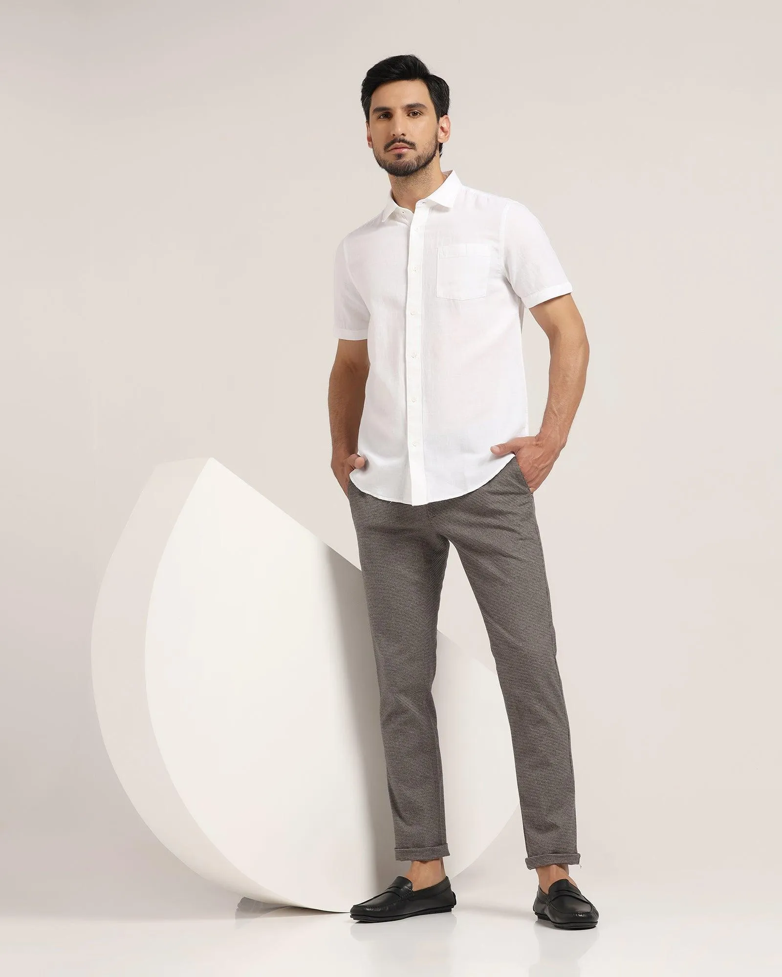 Slim Fit B-91 Casual Khaki Textured Khakis - Dean