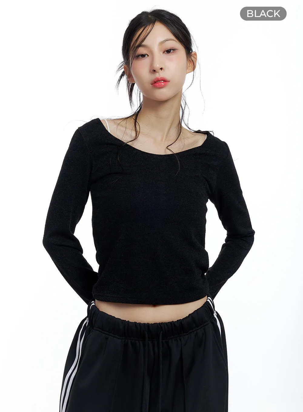 Slim U-Neck Crop Top CO425