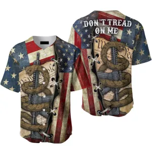 Snake American Flag Baseball Jersey, Idea Gift for Men & Women