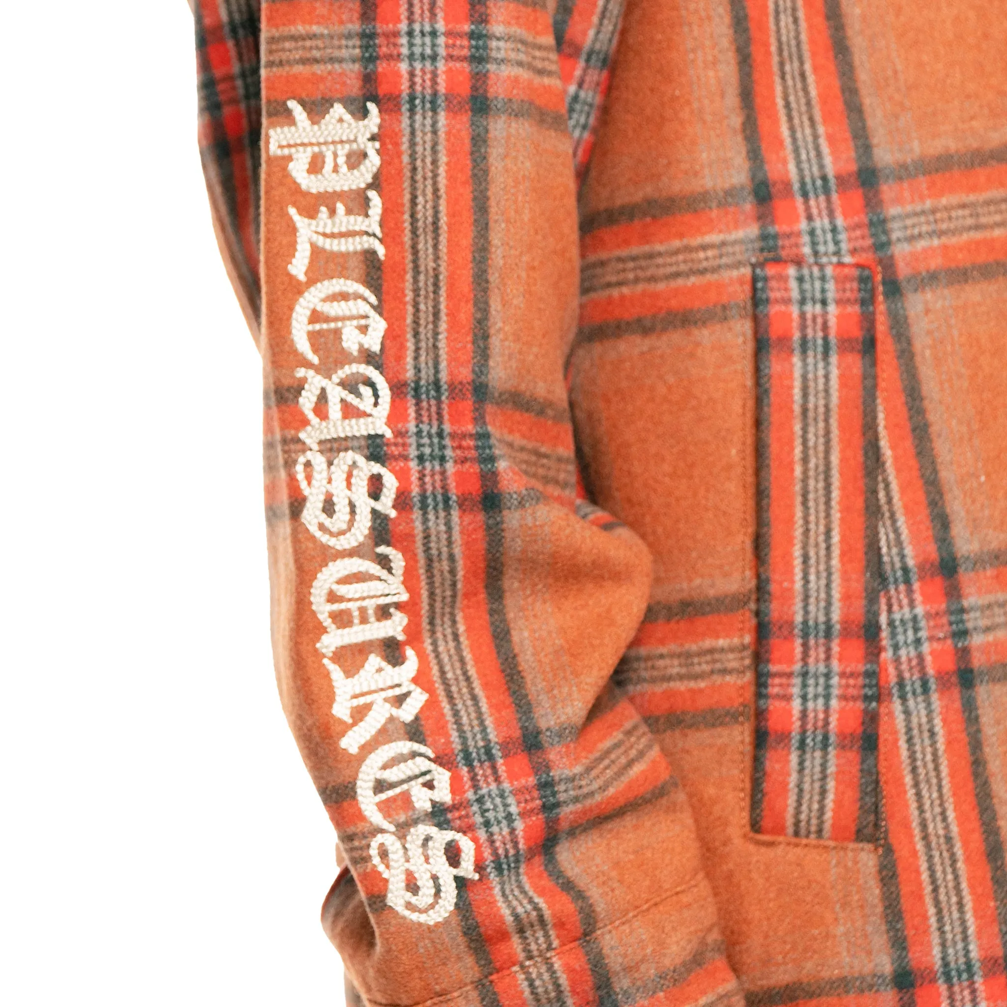 SOUL PLAID TRENCH (Orange)