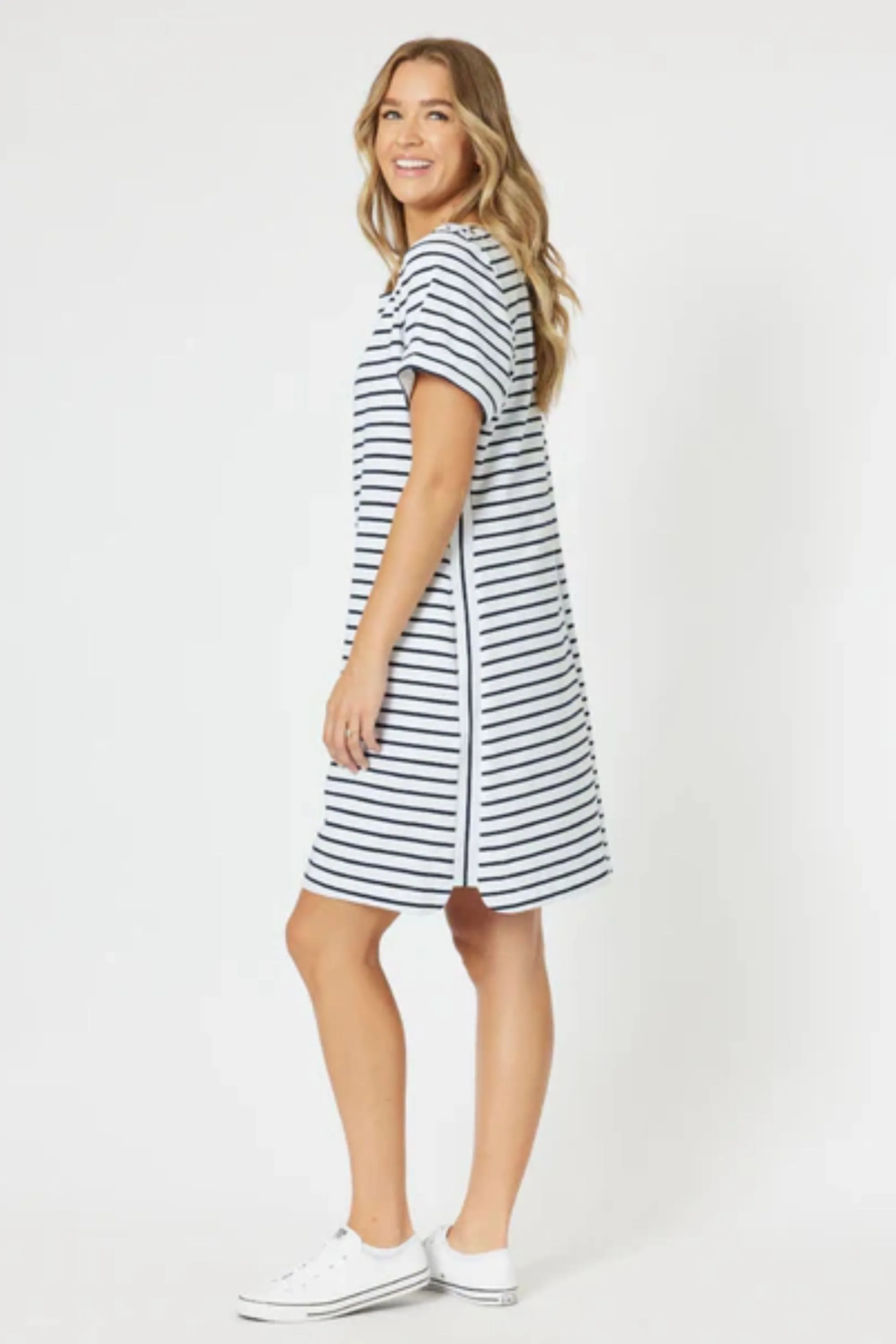 STANDOUT STRIPE DRESS - 45619T