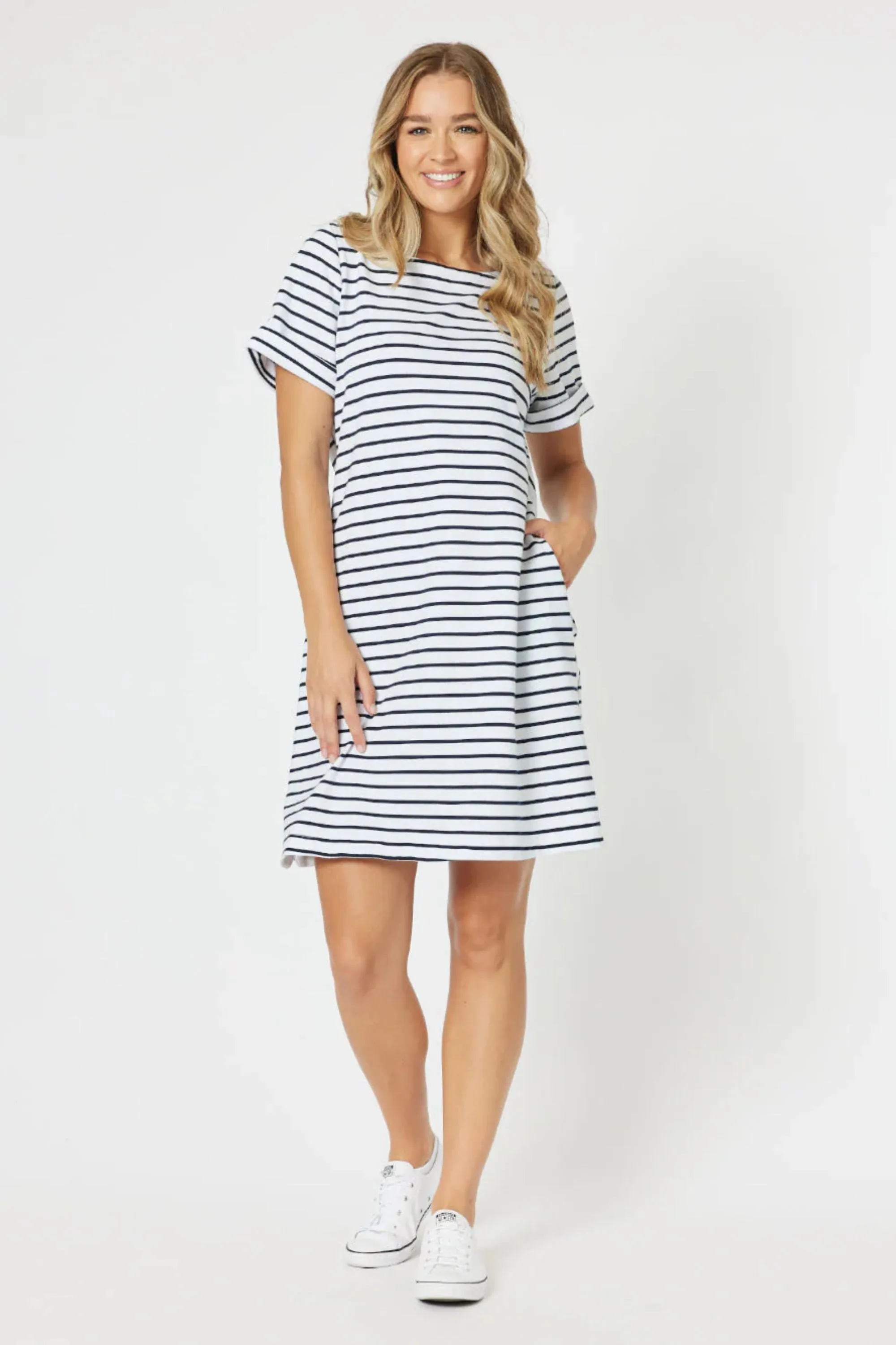 STANDOUT STRIPE DRESS - 45619T