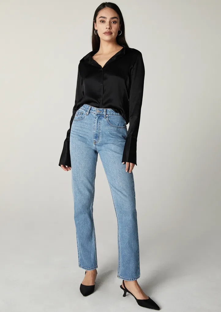 The Sloane High Rise Cigarette Jeans - Miracle Mile