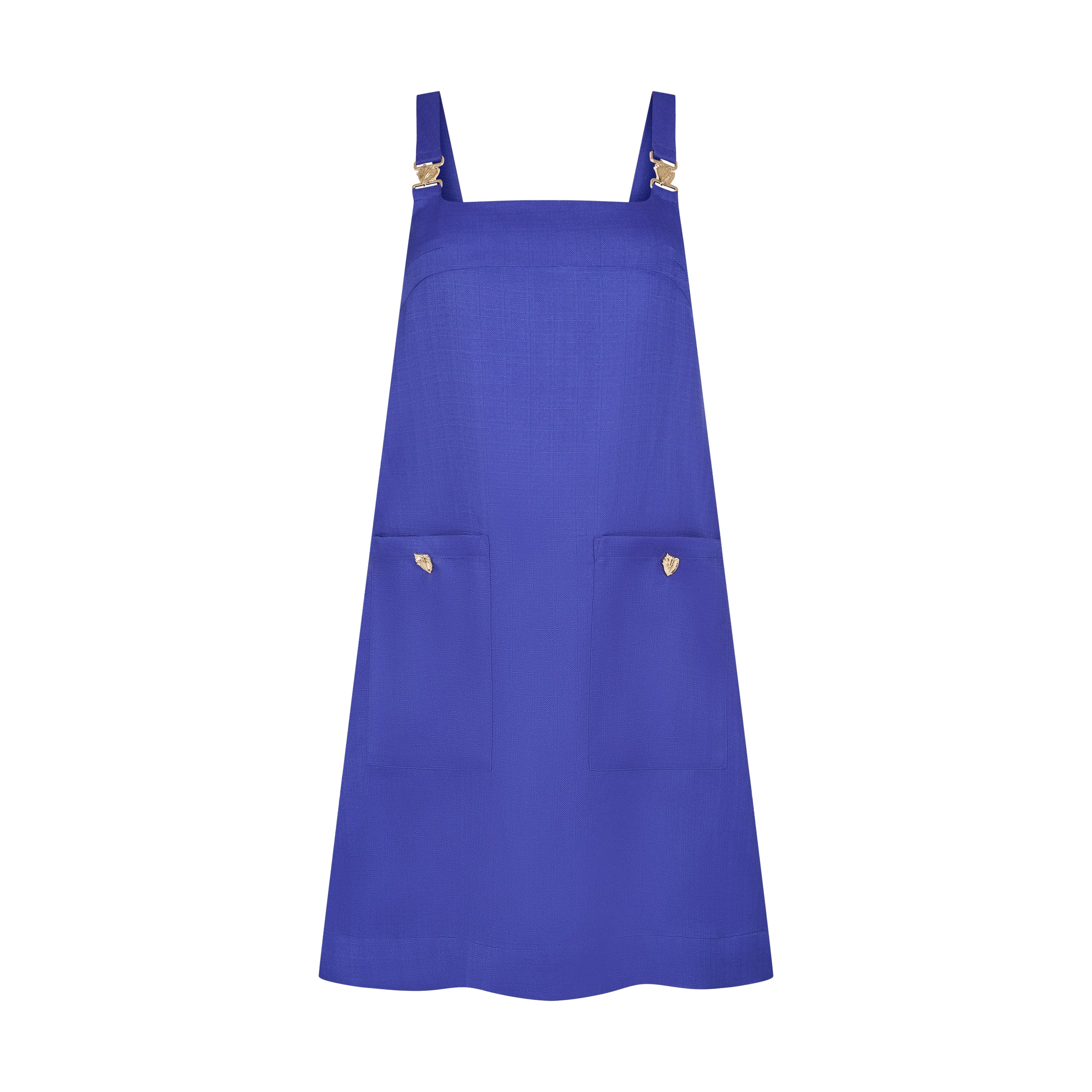 THE STROMBUS SHIFT DRESS-ROYAL BLUE