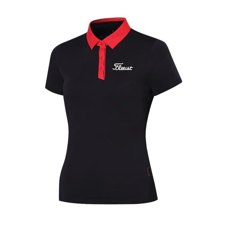 Titleist Summer Outdoor Sports Golf Clothing Ladies Breathable Quick Dry Clothes Short Sleeve T-Shirt Polo Shirt Fashion Casual Golf Polo Shirts for Women