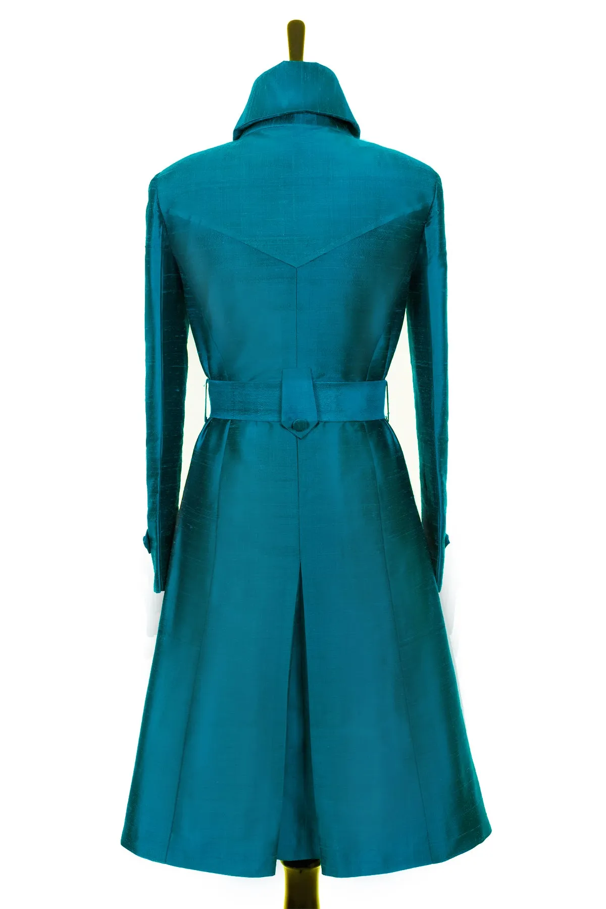 Trench Coat in Kingfisher Blue