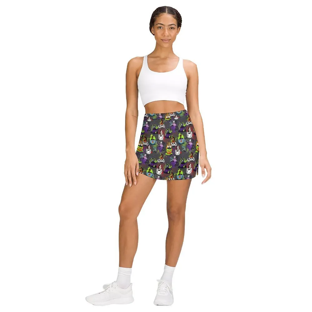 Villain Tea Cups Athletic A-Line Skirt With Pocket