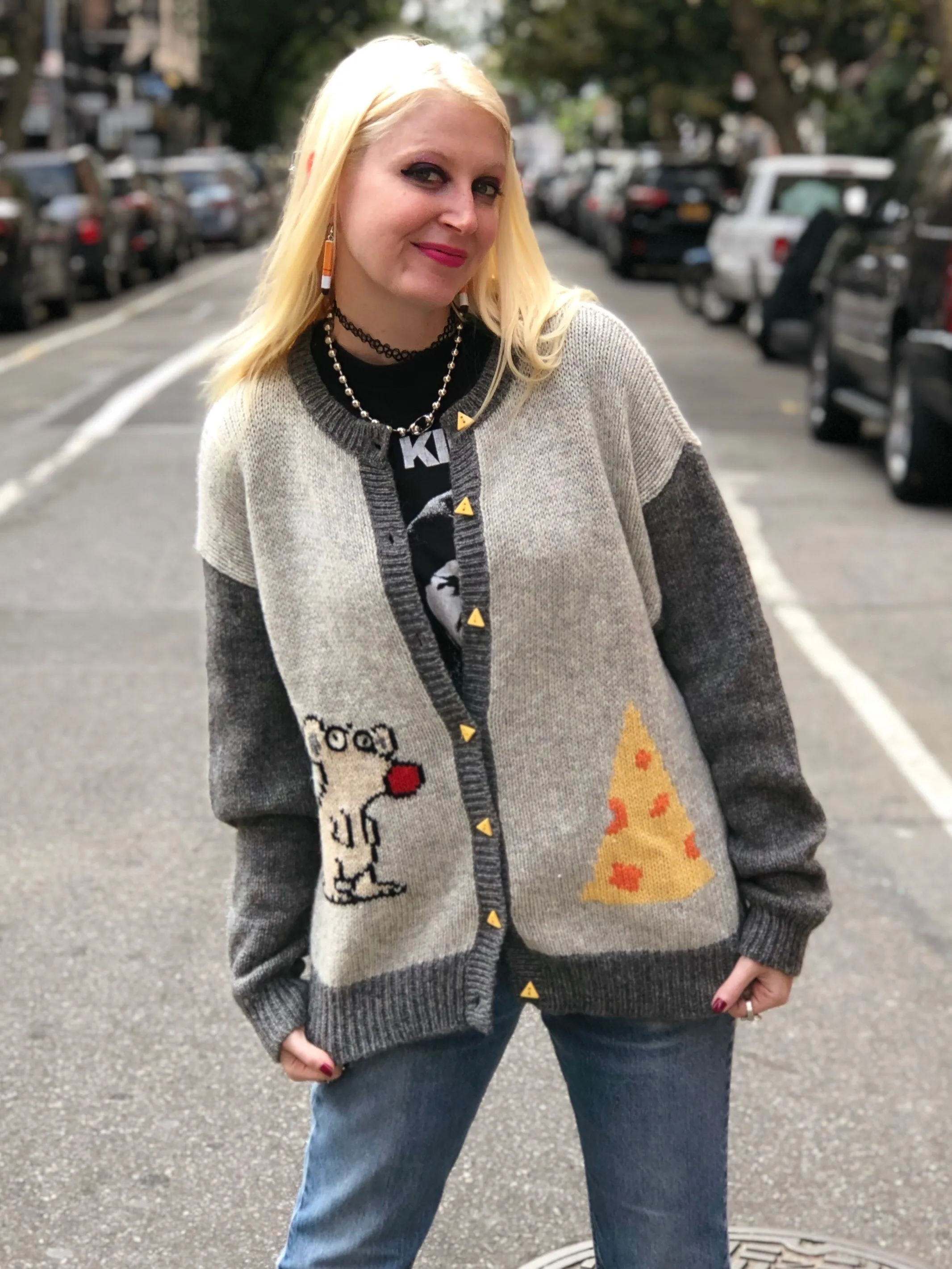 Vintage 80s Mouse Sweater