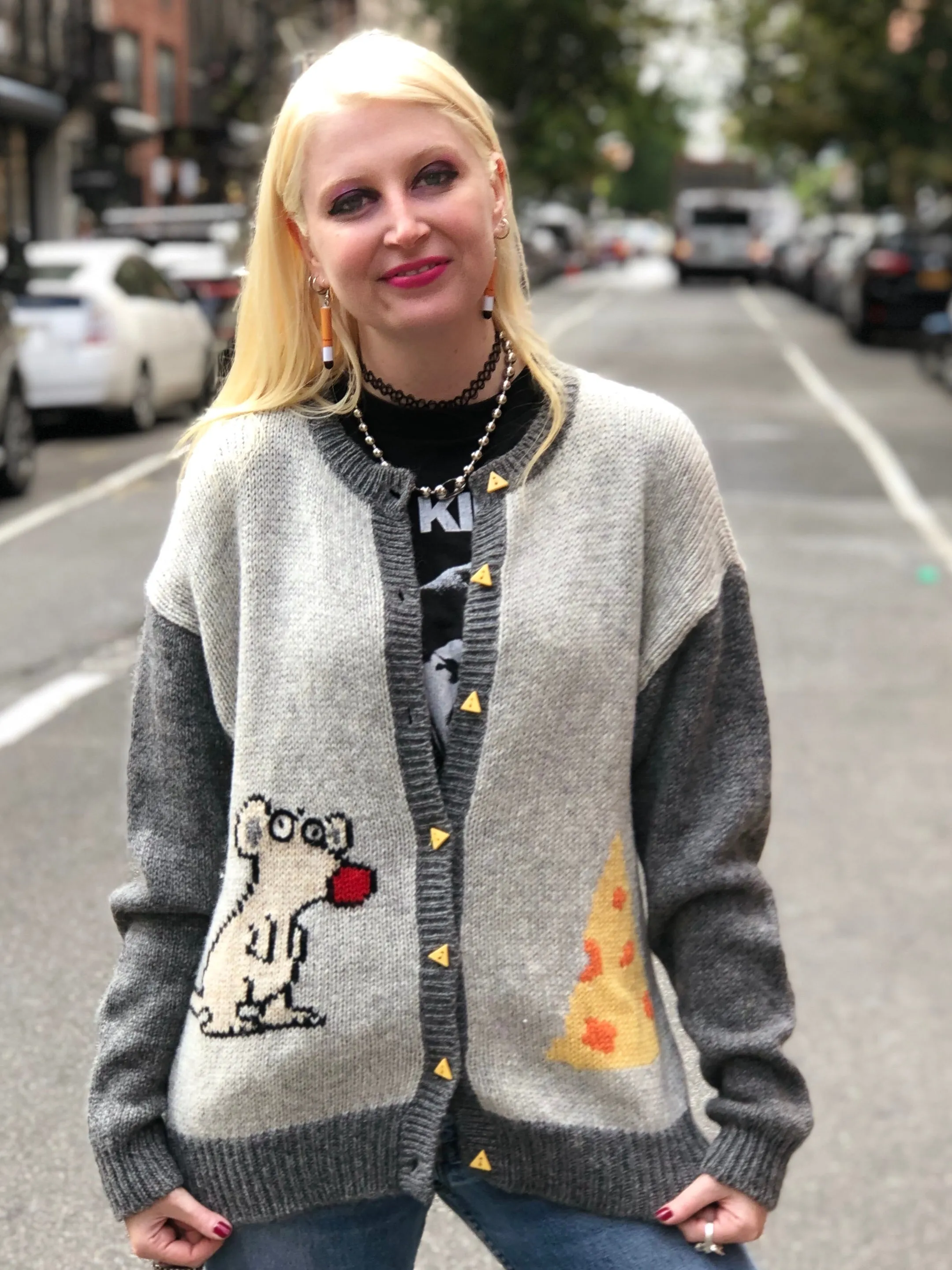 Vintage 80s Mouse Sweater