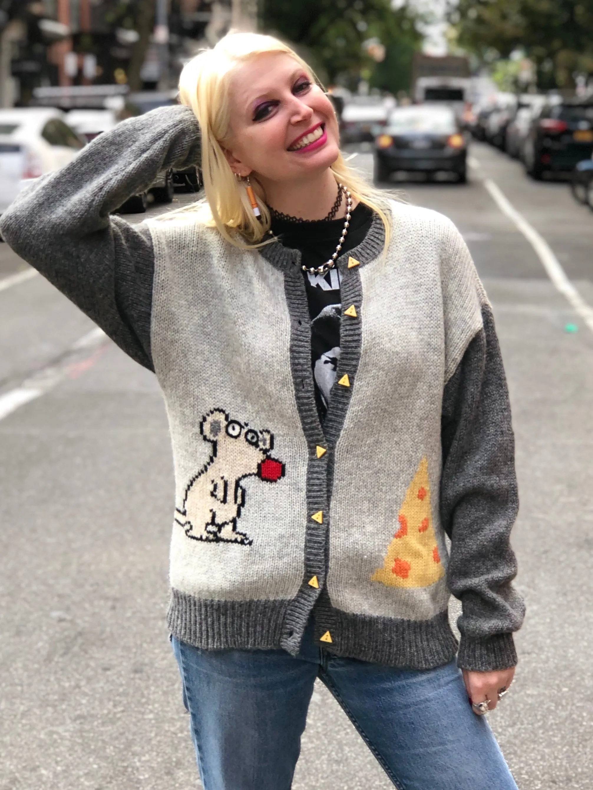 Vintage 80s Mouse Sweater