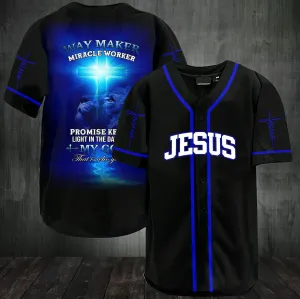 Way Maker Miracle Worker Baseball Jersey Shirt For Men and Women