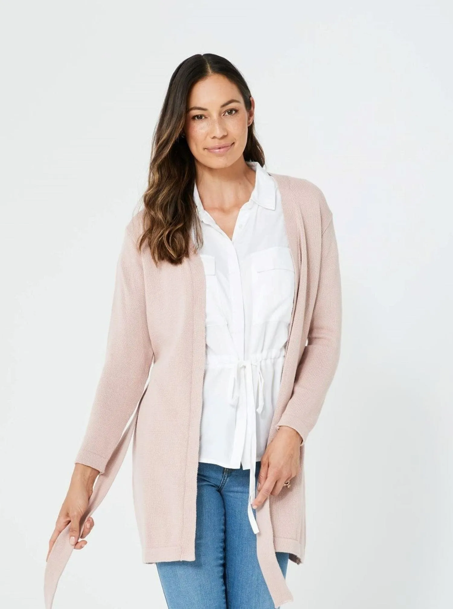 Woman Winter Long Sleeves Warm Cardigan Piper Cardigan | Pink