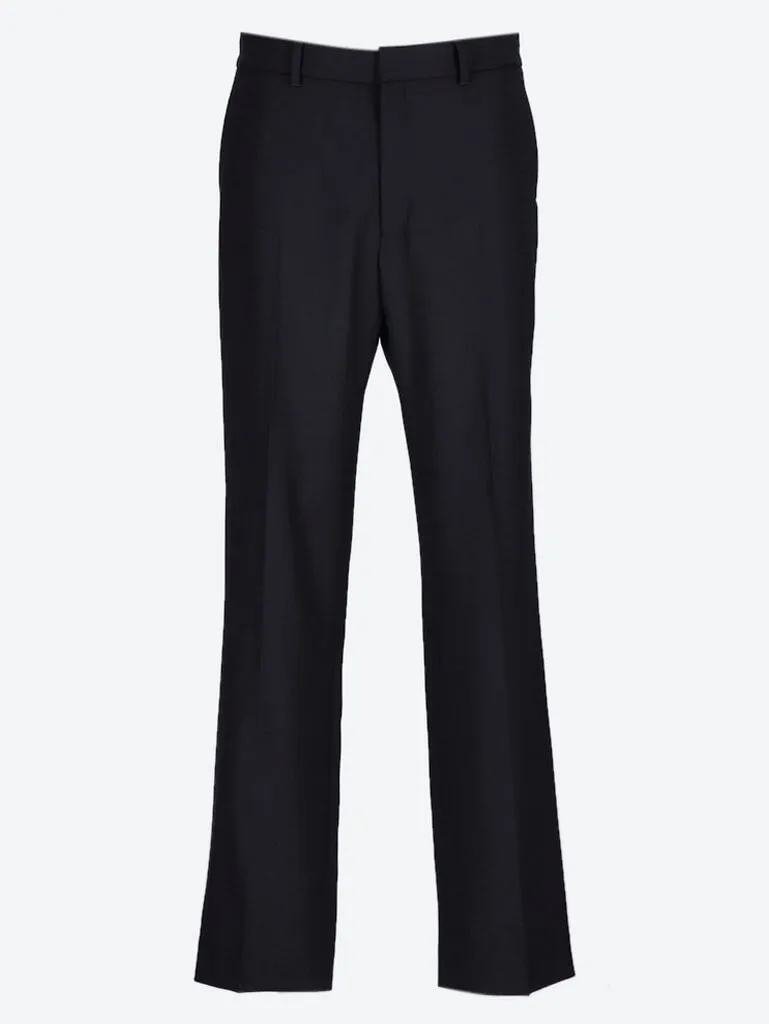 Wool tailoring slim leg pants