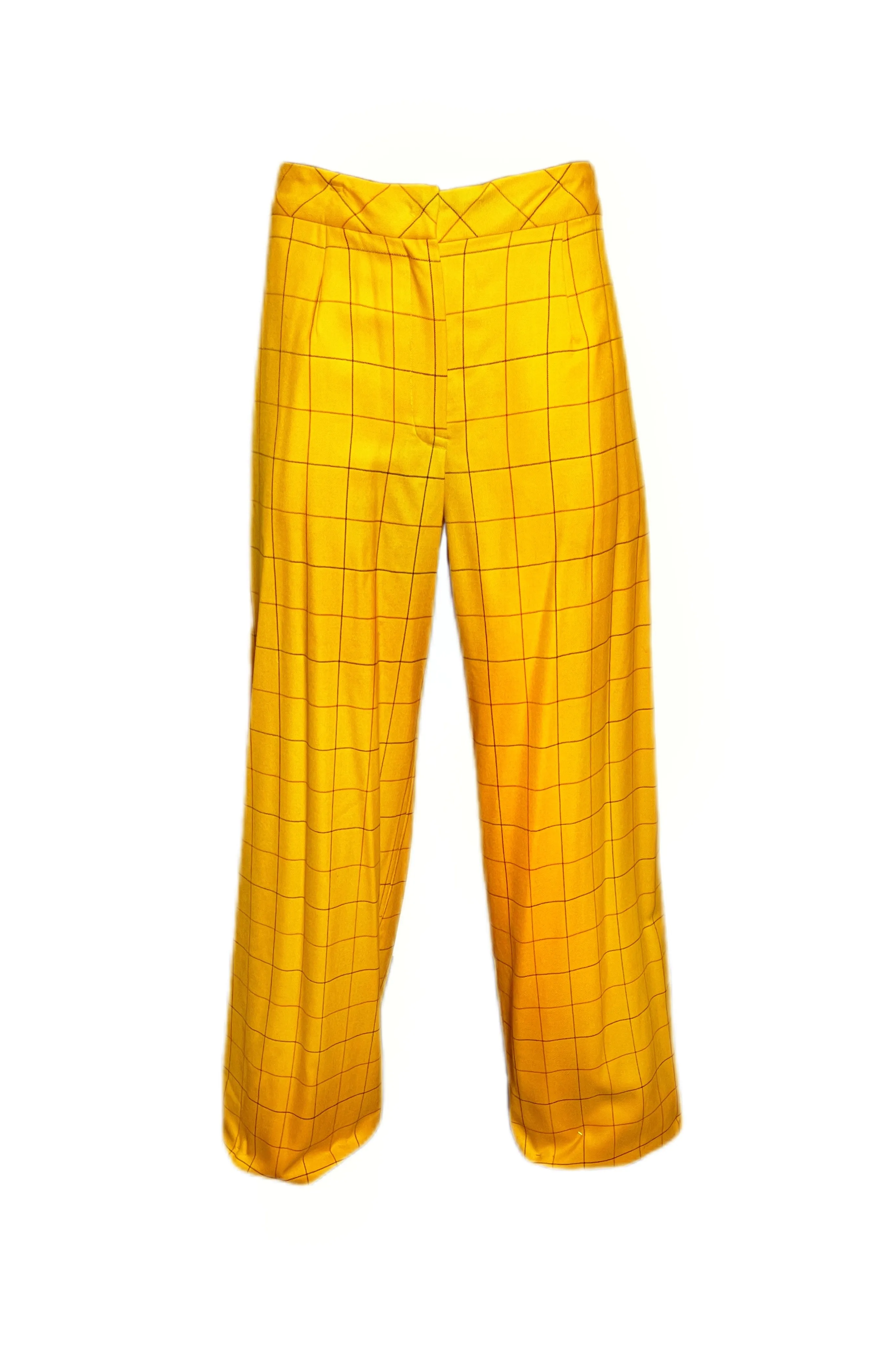 Yellow Plaid Pant